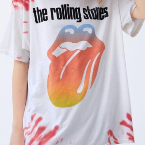 The Rolling Stones Tie Dye Tee Size S M L Women’s - Picture 7 of 8